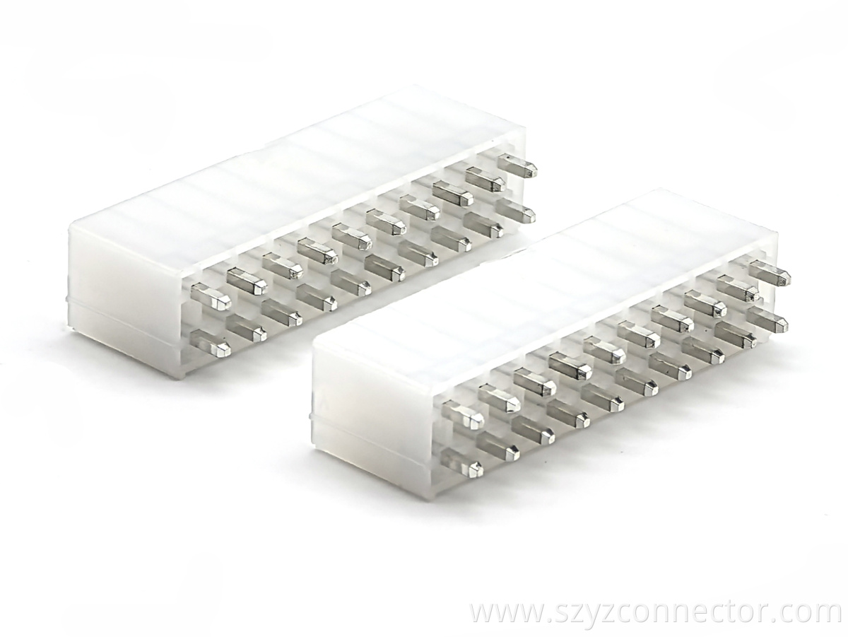 4.2mm Pitch 5557 Wafer Pin header Connector Straight DIP Solid 4.2mm Pitch 5557 Wafer Pin header Connector Straight DIP Solid